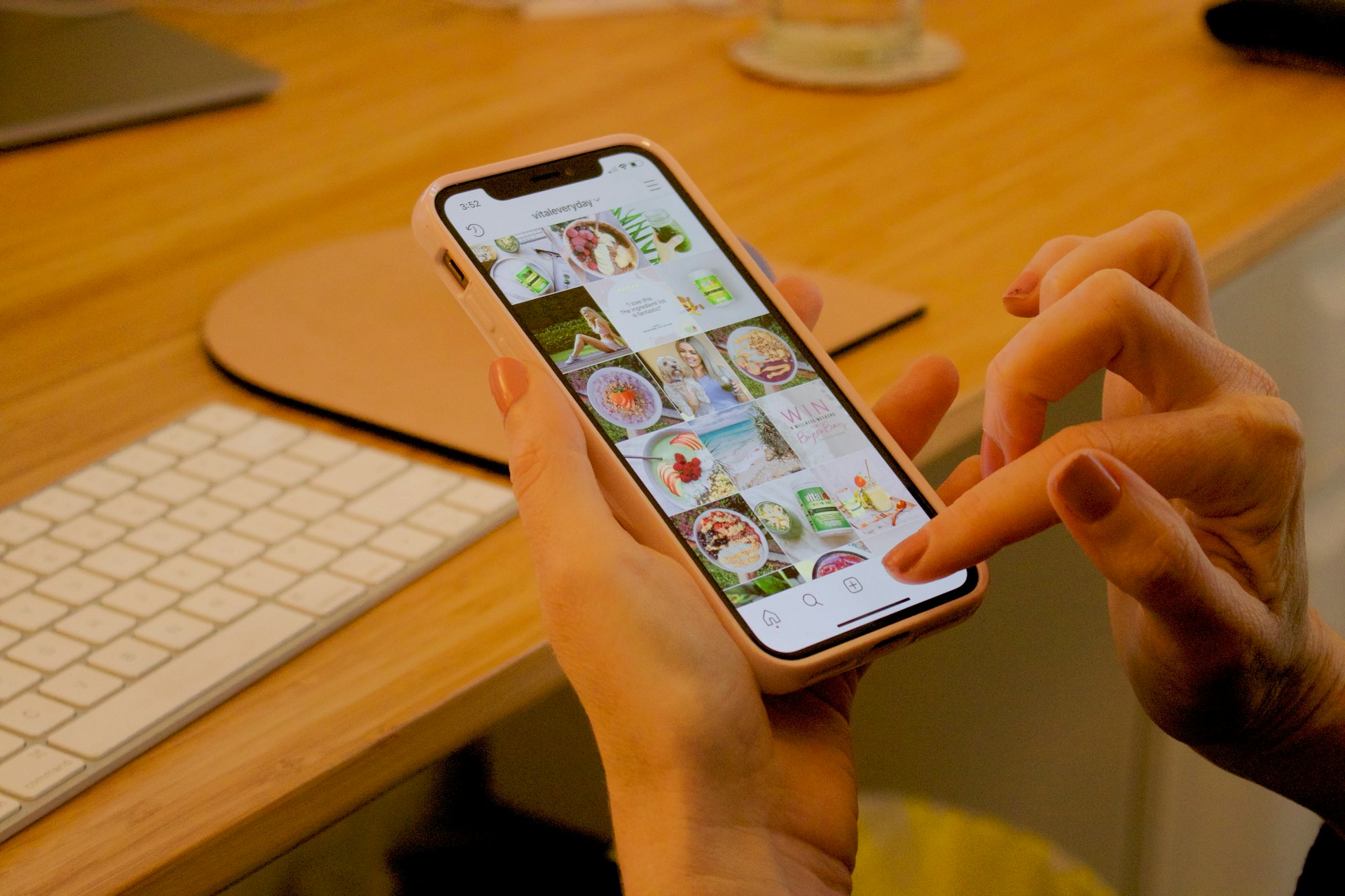 instagram interface